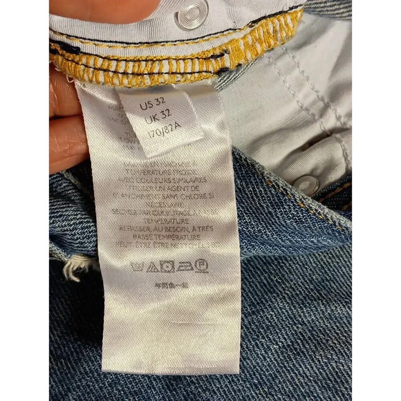 We the Free Women's Distressed Jeans BOHO Y2K Streetwear Trendy Frayed SZ 32 - Picture 8 of 14